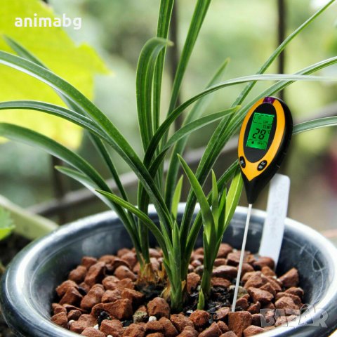ANIMABG Цифров Влаго светло PH метър със сонди 4 in 1, снимка 7 - Друга електроника - 32189131