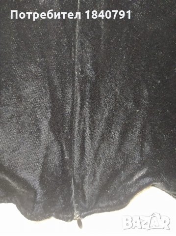 Черно кадифе/коприна – елегантна блуза, снимка 5 - Корсети, бюстиета, топове - 31648302