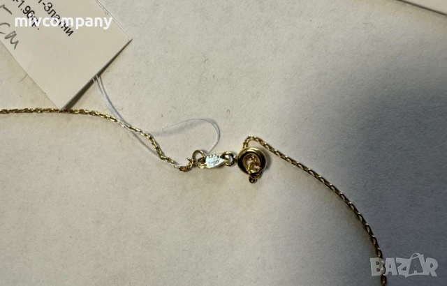 Златно колие с висулка 1.96гр.45см., снимка 6 - Колиета, медальони, синджири - 54135467