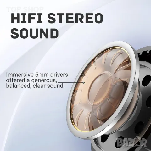 Безжични слушалки, AOTONOK C16  Bluetooth 5.3 слушалки,стерео,LED сензорни,IP7 водоустойчиви, снимка 6 - Bluetooth слушалки - 49157789