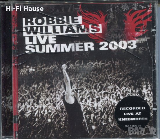 Robbie Wiliams-Live Summer 2003, снимка 1 - CD дискове - 35649588