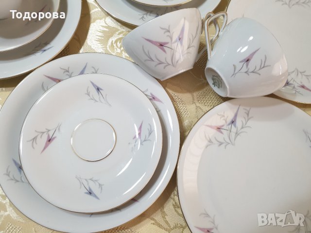 Порцеланов двоен сервиз за чай,кафе schwarzenhammer bavaria germany 1949-х1952 година, снимка 2 - Сервизи - 40617821