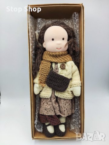 Waldorf Doll Ръчно изработена плюшена кукла, пълнена плюшена щастлива кукла изненада подарък парца, снимка 3 - Плюшени играчки - 40448424