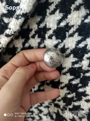 Sara Sweidan палто пепит с шапка комплект, снимка 12 - Палта, манта - 50057263