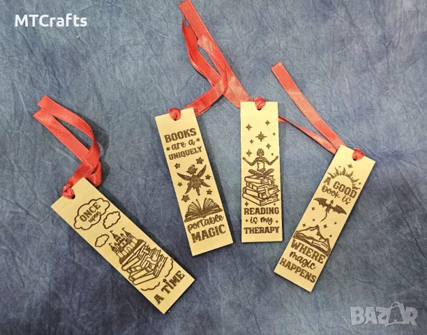 Дървени книгоразделители