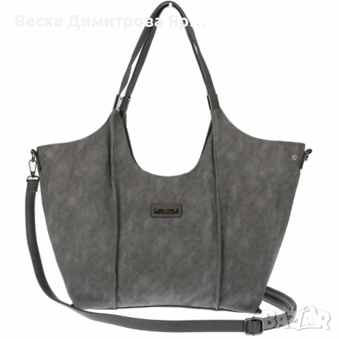 Дамска чанта от еко велур и к. – елегантен и практичен модел (бордо), снимка 9 - Чанти - 52455563