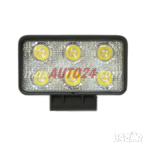 Правоъгълен LED прожектор 18 W 110 x 60 mm