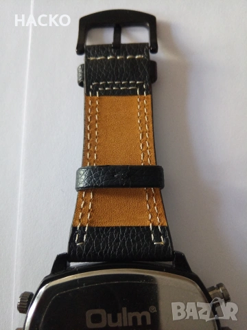 OULM Кварцов Часовник с Компас и Две Часови Зони , снимка 8 - Мъжки - 54345228