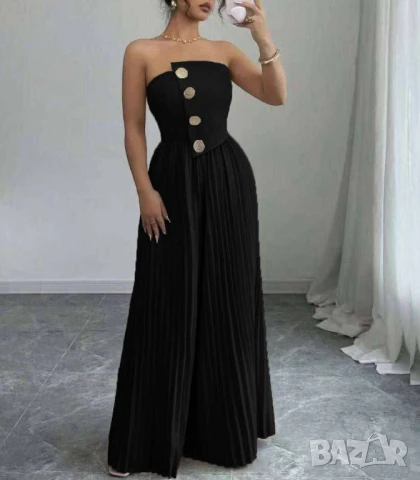 Гащеризон бюстие със солей сатениран панталон 