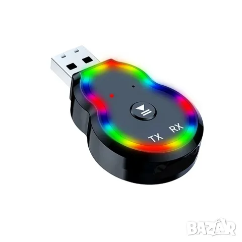 Bluetooth трансмитер с USB AUX и вграден микрофон, снимка 2 - Аксесоари и консумативи - 55863031