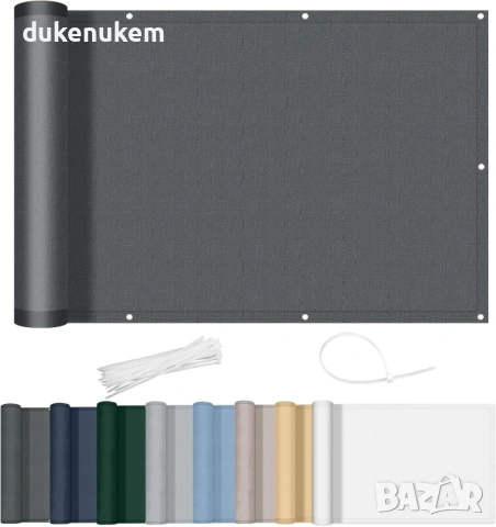 Балконска преграда/параван за 80x1000 см – водоустойчива