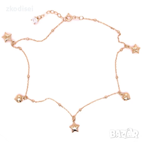 Златна дамска гривна за крак 2,62гр. 28,0см. 14кр. проба:585 модел:32284-6