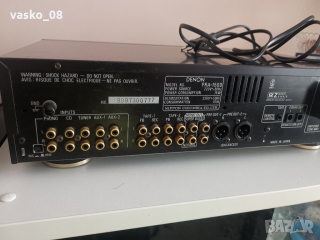 Denon pra 1500, снимка 9 - Ресийвъри, усилватели, смесителни пултове - 35262596