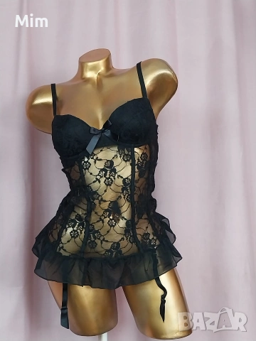 KISSME М Моделираща рокля с жартиери за чорапи , снимка 4 - Корсети, бюстиета, топове - 54232856