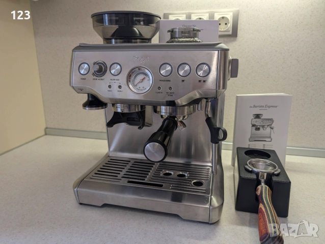 Sage Barista Express – отлично състояние, пълен комплект + екстри, снимка 12 - Кафемашини - 54090621
