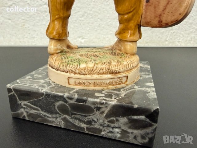 Италианска фигура в античен стил - Amilcare Simonetti. №8021, снимка 5 - Колекции - 53975810