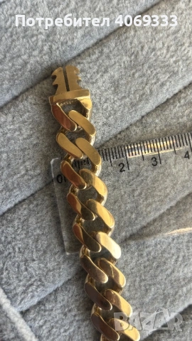 Златна гривна Монако 22.1 гр 14 карата, снимка 2 - Гривни - 54321018