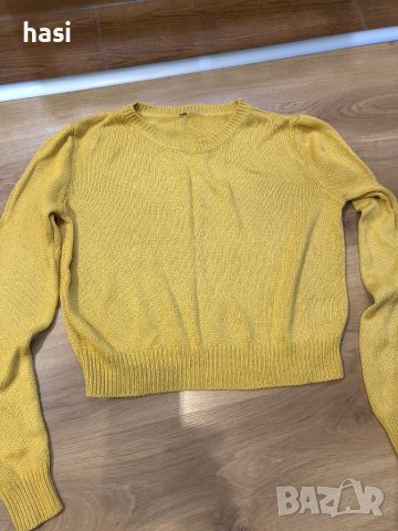  Жълта блуза , снимка 4 - Блузи с дълъг ръкав и пуловери - 38799534