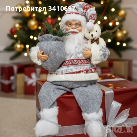 Технически характеристики   Материали: текстил, пластмаса; декорация от елхови клонки и шишарка Разм, снимка 8 - Декорация за дома - 52574726