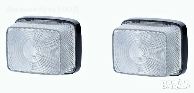 1бр. БЯЛ правоъгълен габарит с крушка, Полша