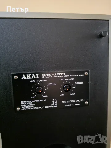 Продавам японски тонколони Akai SW-157 II, снимка 4 - Тонколони - 56016796