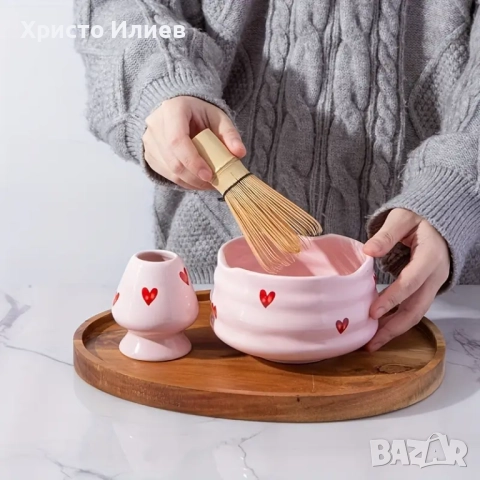 Комплект за чай матча Matcha 5 броя сет, снимка 3 - Други стоки за дома - 51444673