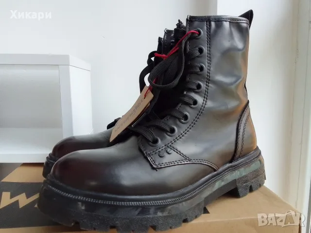 Кубинки естествена кожа Wrangler 36/37, снимка 14 - Дамски боти - 56423932
