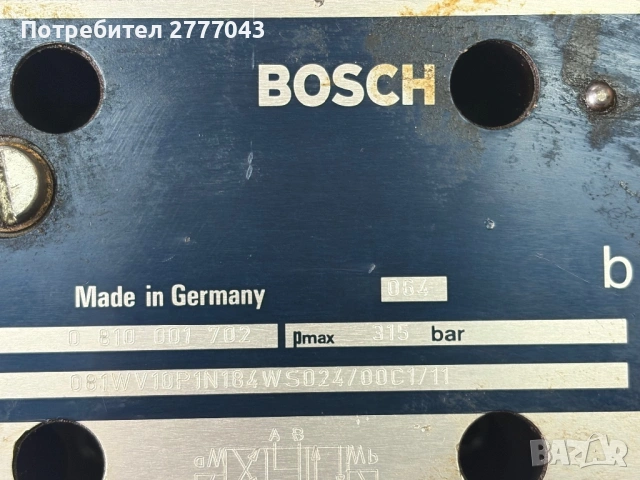 BOSCH Rexroth хидравличен вентил 0810001702 – индустриална хидравлика, снимка 2 - Други машини и части - 53015507