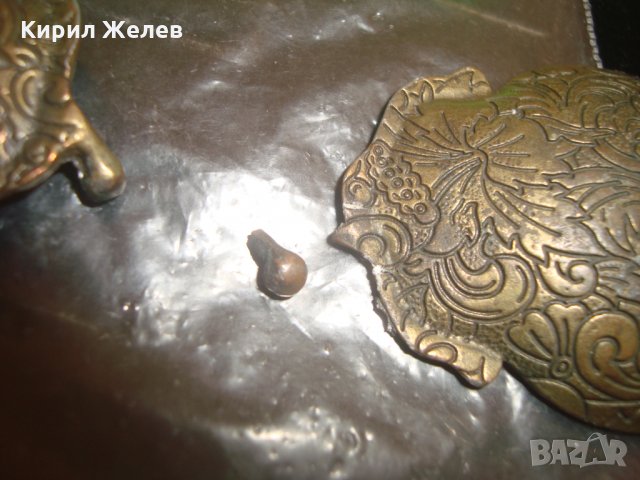 СТАРИ БРОНЗОВИ ОРНАМЕНТИРАНИ ПАФТИ 6047, снимка 7 - Антикварни и старинни предмети - 30544184