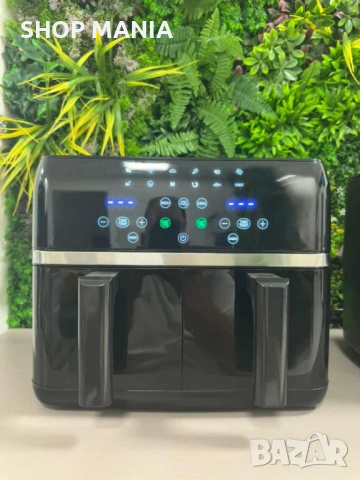 ПРОМОЦИЯ Двоен Air fryer T&G BEST COOKING 32847A0 - отделни LED дисплеи за всяка зона, снимка 2 - Съдове за готвене - 53059661