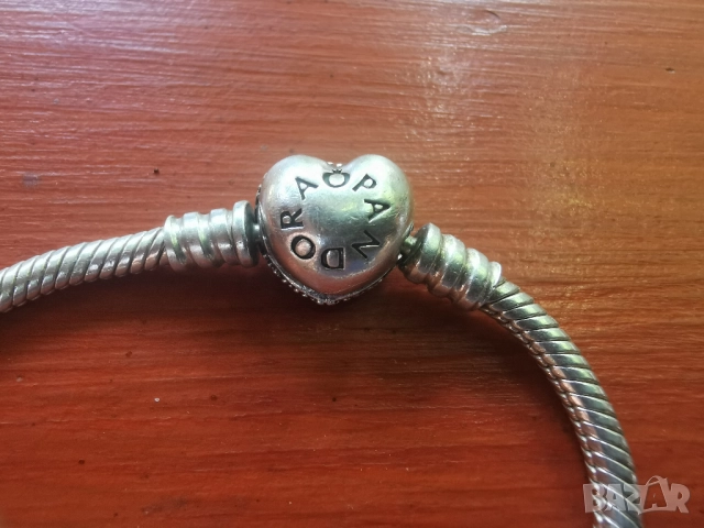 сребърна гривна Пандора PANDORA -2 БРОЯ И ВИСУЛКИ, снимка 3 - Гривни - 51626590