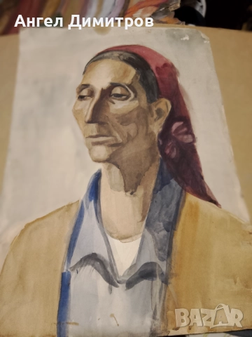 Стар акварел , снимка 6 - Картини - 51599741