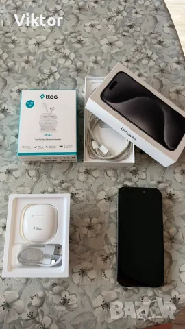 iPhone 15 pro + ttec слушалки, снимка 3 - Apple iPhone - 56448217