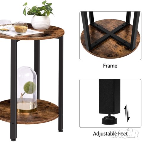 ПРОМОЦИЯ Мултифункционална помощна масичка / етажерка BF58BZ01, снимка 3 - Маси - 42874516