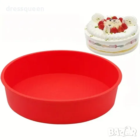4313 Кръглата силиконова форма за печене, снимка 6 - Форми - 48905493