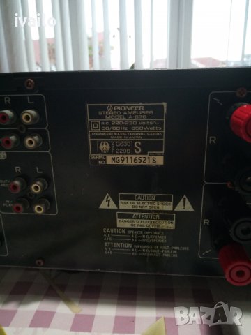 Pioneer A-676 Made in japan, снимка 4 - Ресийвъри, усилватели, смесителни пултове - 39282910