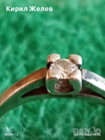 Нежен сребърен пръстен инкрустиран с ПЛАНИНСКИ КРИСТАЛ подходящ за ежедневието 70231, снимка 3 - Пръстени - 54079133