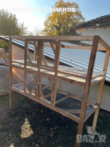 Зайчарник клетка за зайци Птици, снимка 2 - За селскостопански - 52386986
