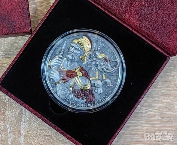 5000 франка 2025 Камерун - Ханибал Барка - 5 оз. / 155 гр. сребърна монета, снимка 2 - Нумизматика и бонистика - 54060874