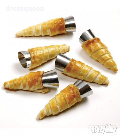 3134 МЕТАЛНИ ФУНИЙКИ ЗА СЛАДКИ С КРЕМ К-Т 16 БР., снимка 11 - Прибори за хранене, готвене и сервиране - 34238531