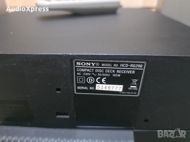 🔊 SONY MHC-RG290 – комплект с колони SS-RX707 🔊, снимка 7 - Ресийвъри, усилватели, смесителни пултове - 52943291