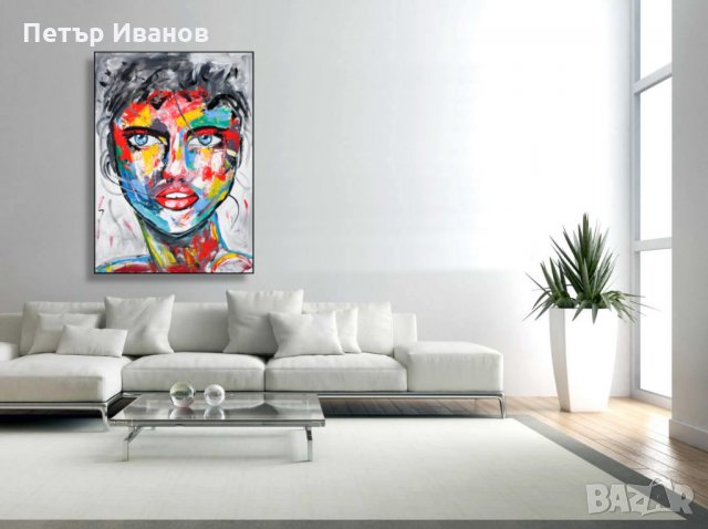 Абстрактни авторски картини ръчно рисувани , снимка 7 - Картини - 31589457