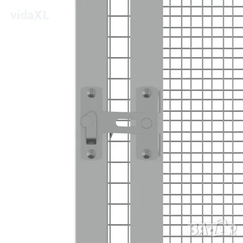 vidaXL Клетка за птици антрацит 111x107x211,5 см поцинкована стомана, снимка 4 - За птици - 56146331