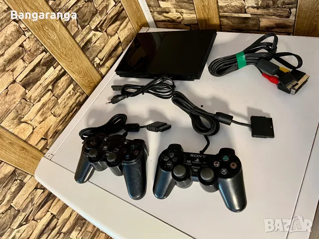 Sony PlayStation 2 Slim (PS2) – Пълен комплект с 2 контролера, снимка 5 - PlayStation конзоли - 55791472