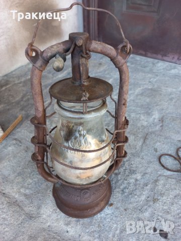 Стар немски газен фенер лампа