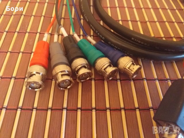 LINDY VGA - 5x BNC 2м Качествен кабел , снимка 3 - Части и Платки - 29246673
