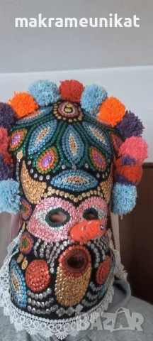 Кукерска маска, гугла, ръчна изработка, уникат, Новодел, Сурва, Кукерландия, снимка 18 - Колекции - 42880006