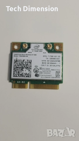 WIFI карти Intel 2.4ghz 5ghz/minipci-e/M.2 Wifi, снимка 5 - Мрежови адаптери - 52879602