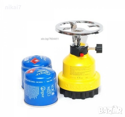 газова котлон метален+Бонус бутилка _пълнител 190гр къмпинг туризьм, снимка 5 - Газови котлони - 42062868