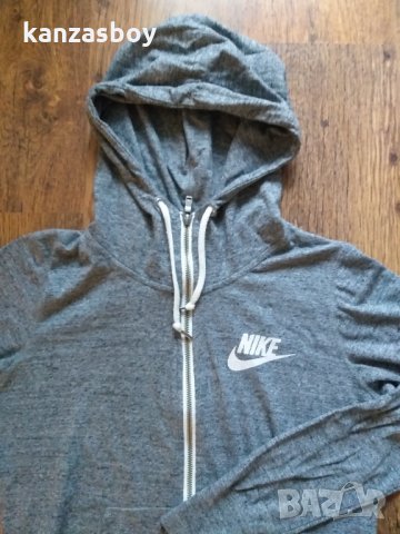 nike sportswear gym vintage zip hoodie - страхотно дамско горнище , снимка 3 - Спортни екипи - 35393635